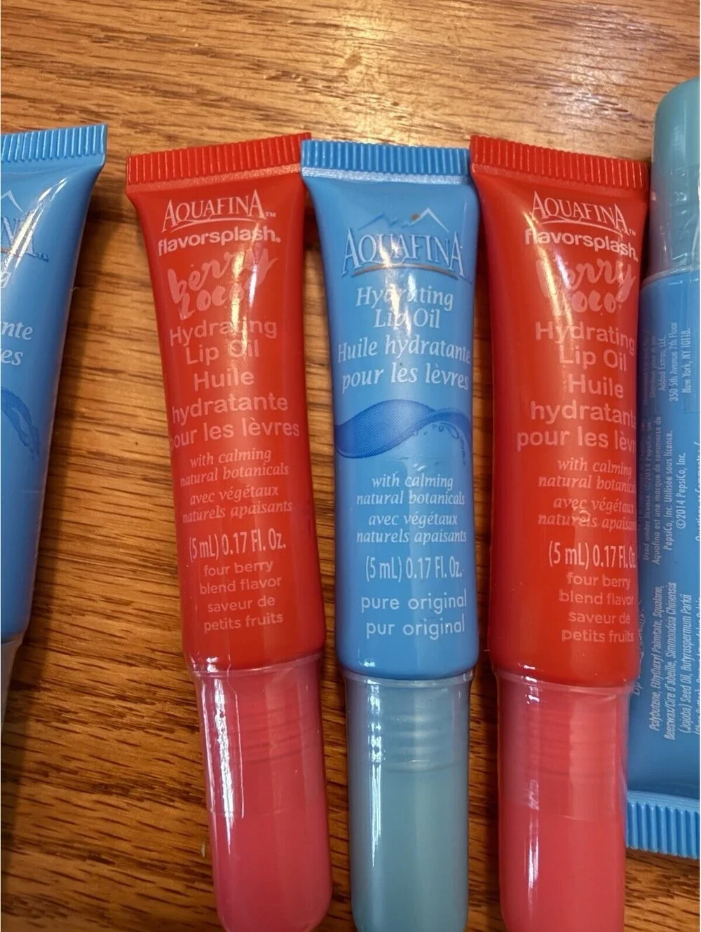 6 Aquafina Flavor, Splash, Hydrating Lip Oil